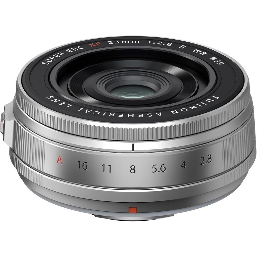 imageFUJIFILM FUJINON XF23mmF28 R WR Lens SilverXF23mmF28 R WR Lens Silver