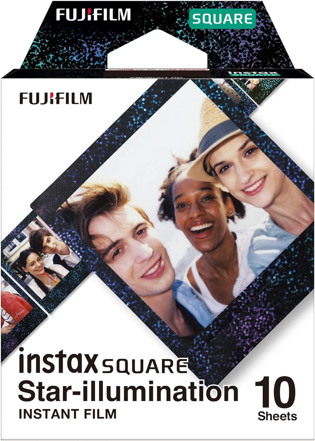 imageFUJIFILM Instax Square Sunset Film 10 ExposuresBlack Marble Star
