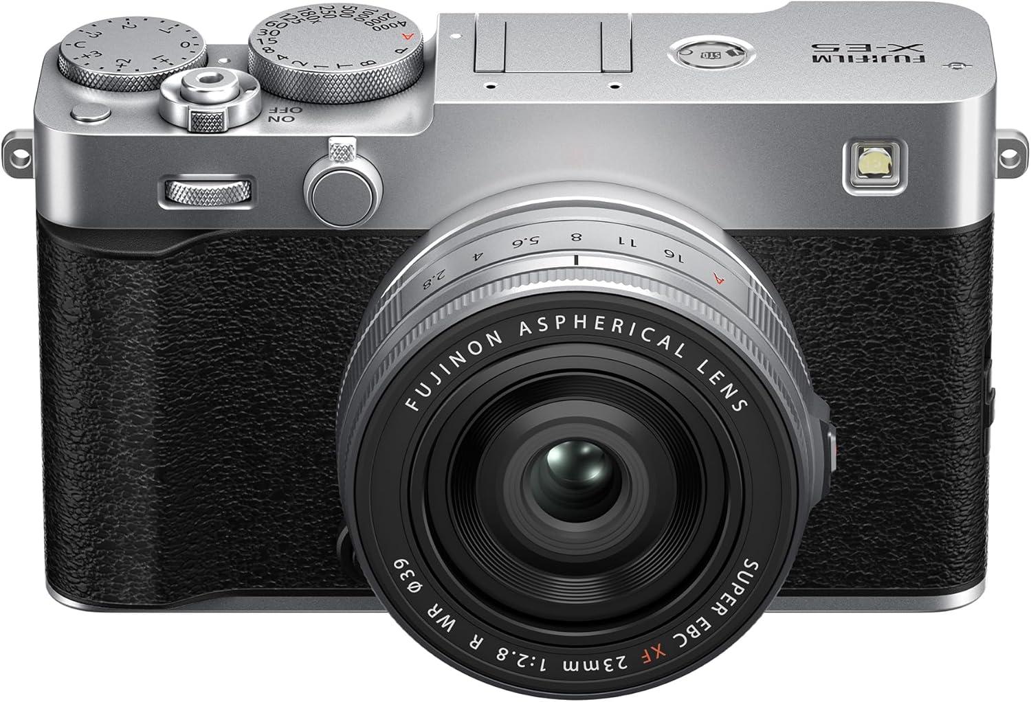 imageFUJIFILM XE5 Mirrorless Digital Camera XF23mmF28 Lens Kit BlackSilver