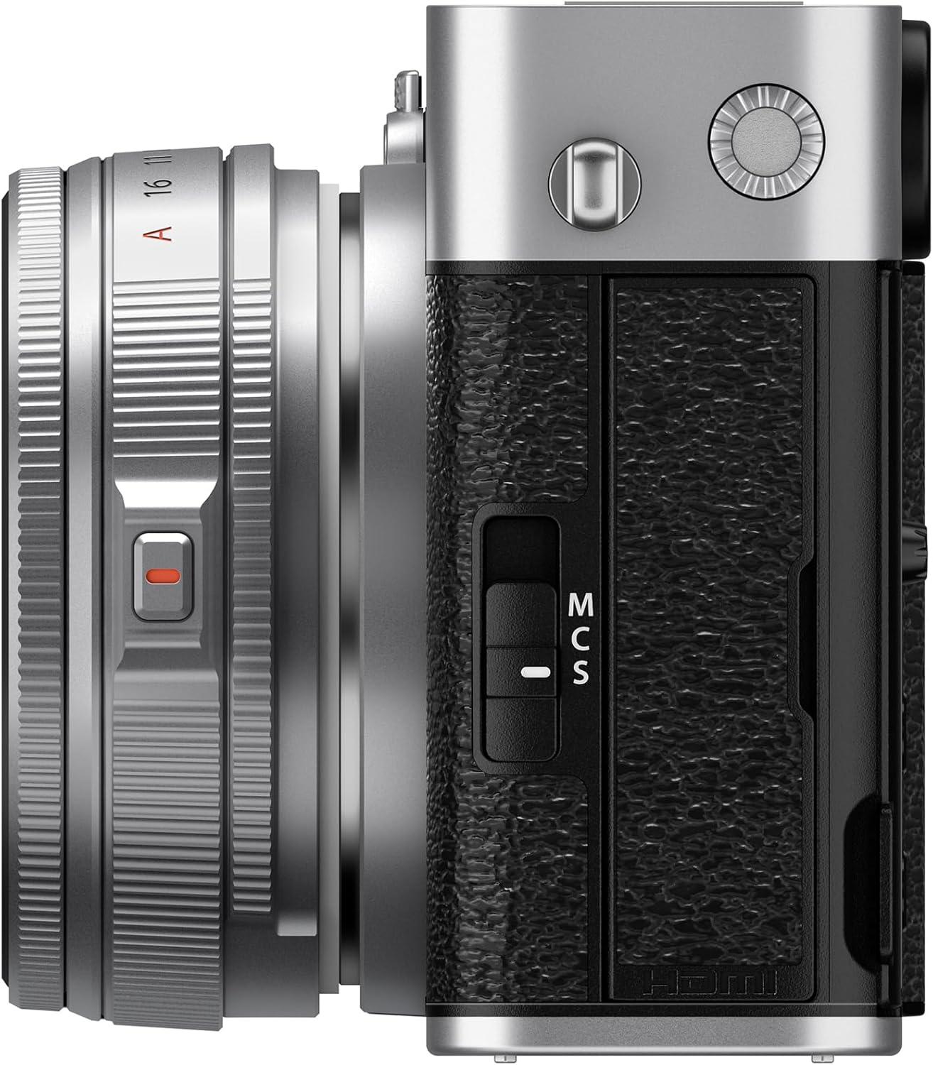 imageFUJIFILM XE5 Mirrorless Digital Camera XF23mmF28 Lens Kit BlackSilver