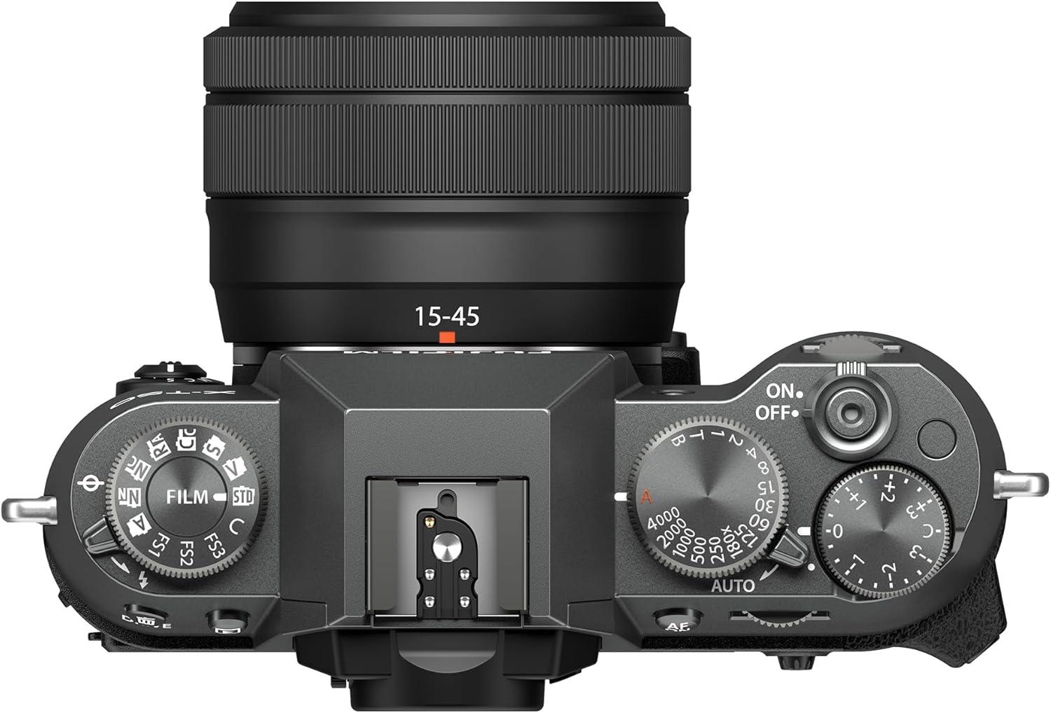 imageFUJIFILM XT50 Mirrorless Digital Camera Body BlackCharcoal Silver