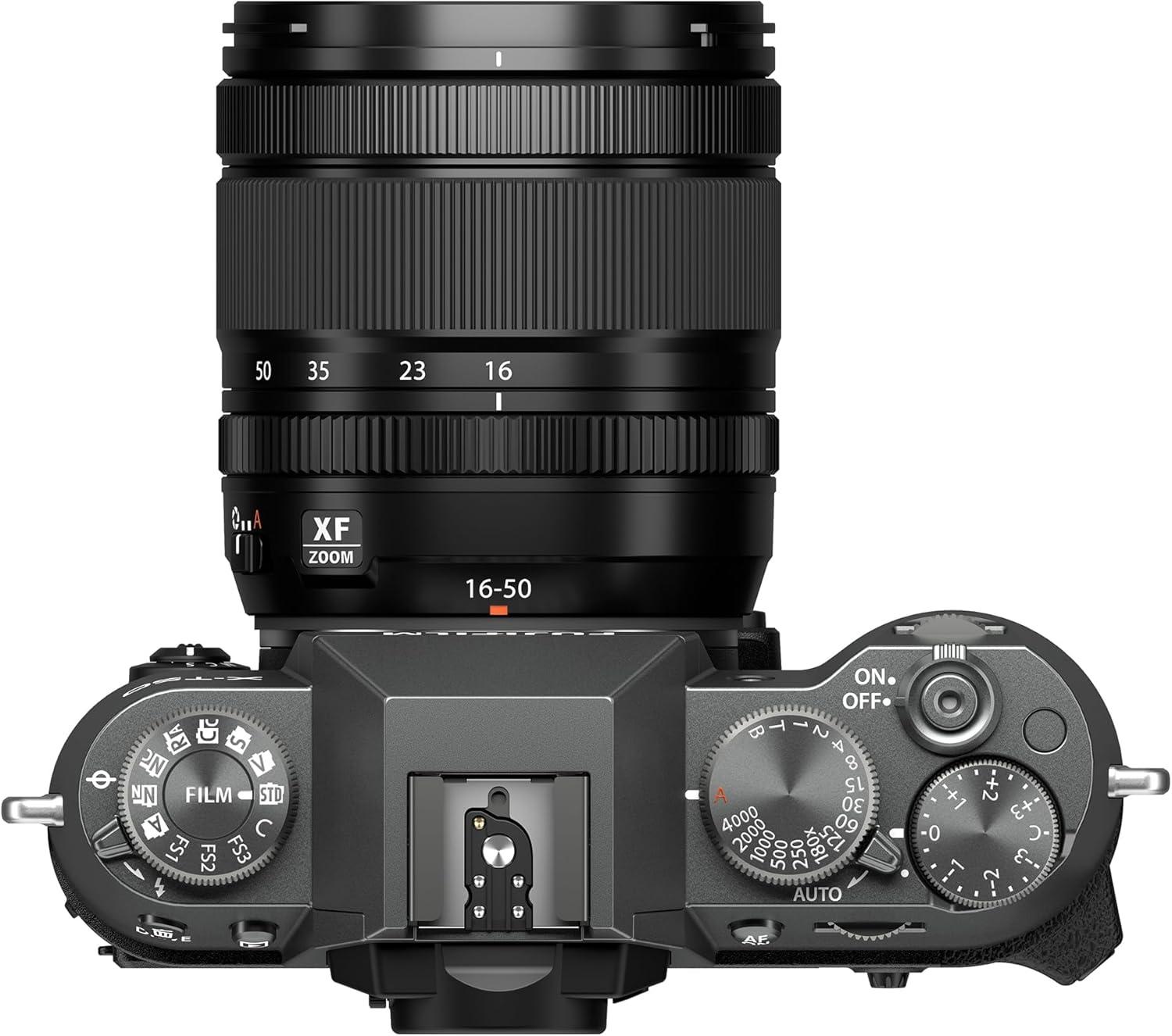 imageFUJIFILM XT50 Mirrorless Digital Camera Body BlackCharcoal Silver