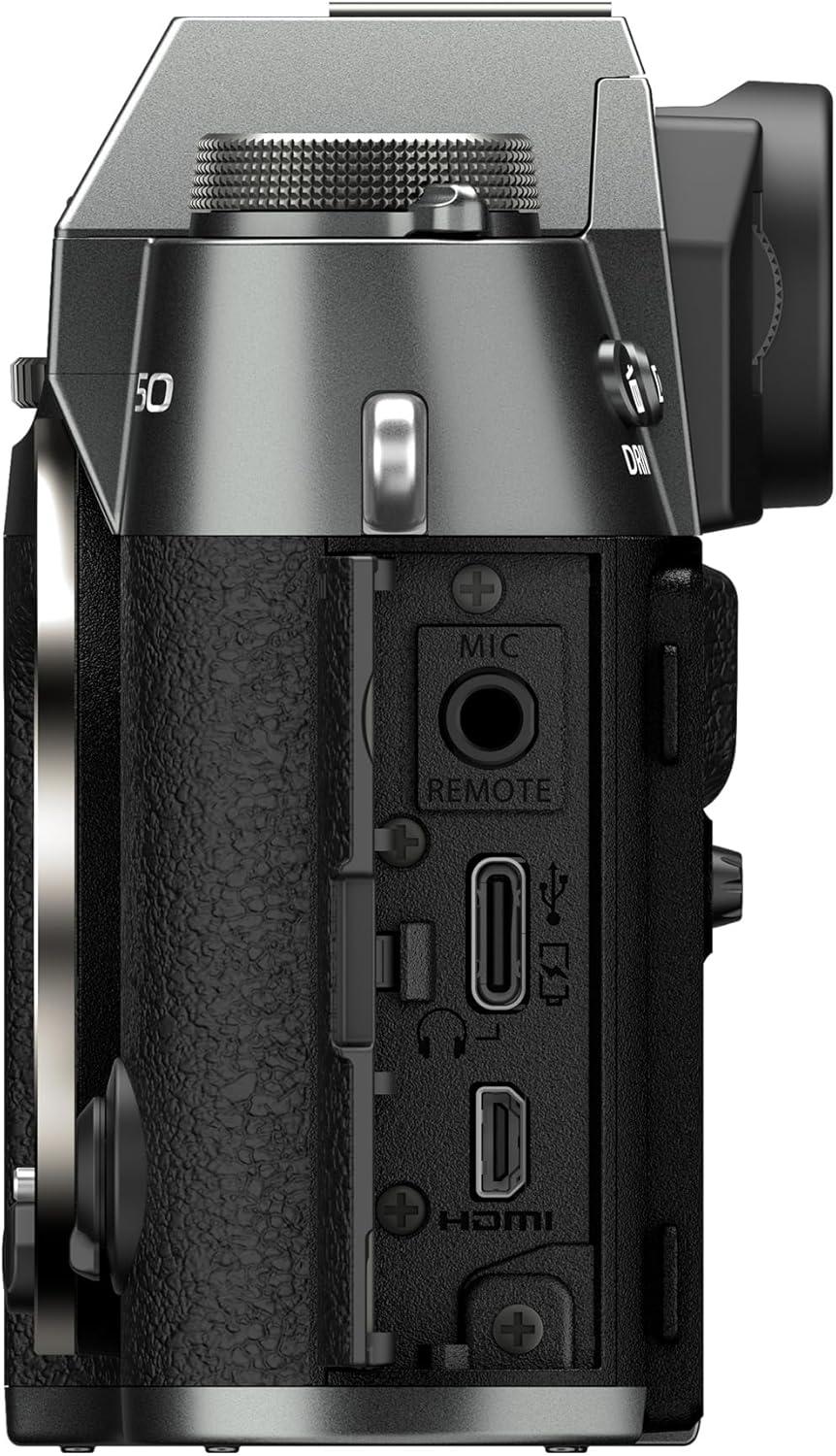 imageFUJIFILM XT50 Mirrorless Digital Camera Body BlackCharcoal Silver