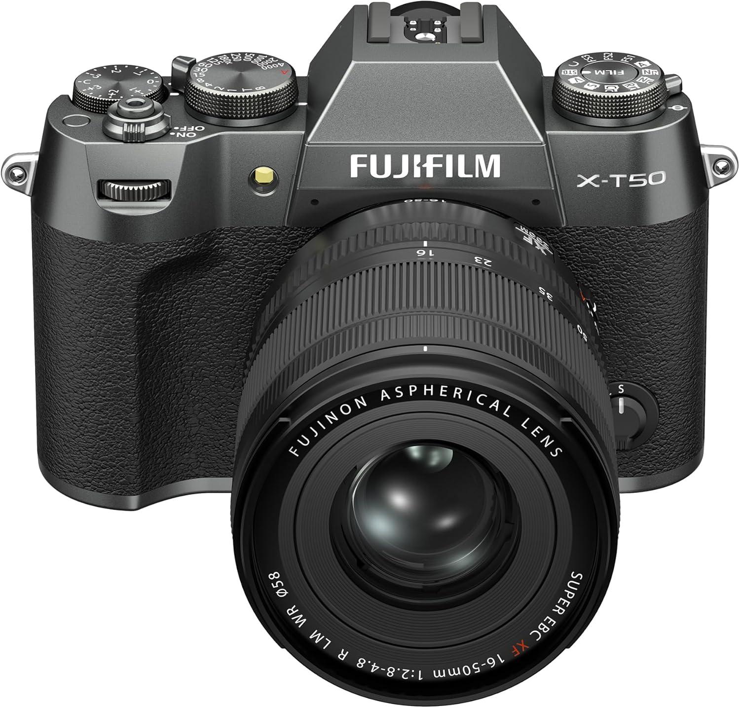 imageFUJIFILM XT50 Mirrorless Digital Camera Body BlackCharcoal Silver