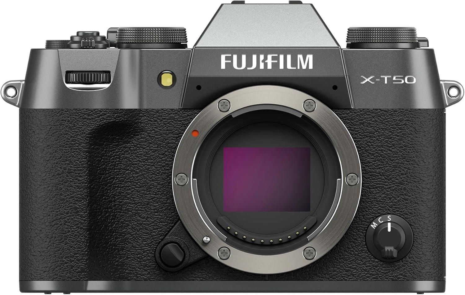imageFUJIFILM XT50 Mirrorless Digital Camera Body BlackCharcoal Silver