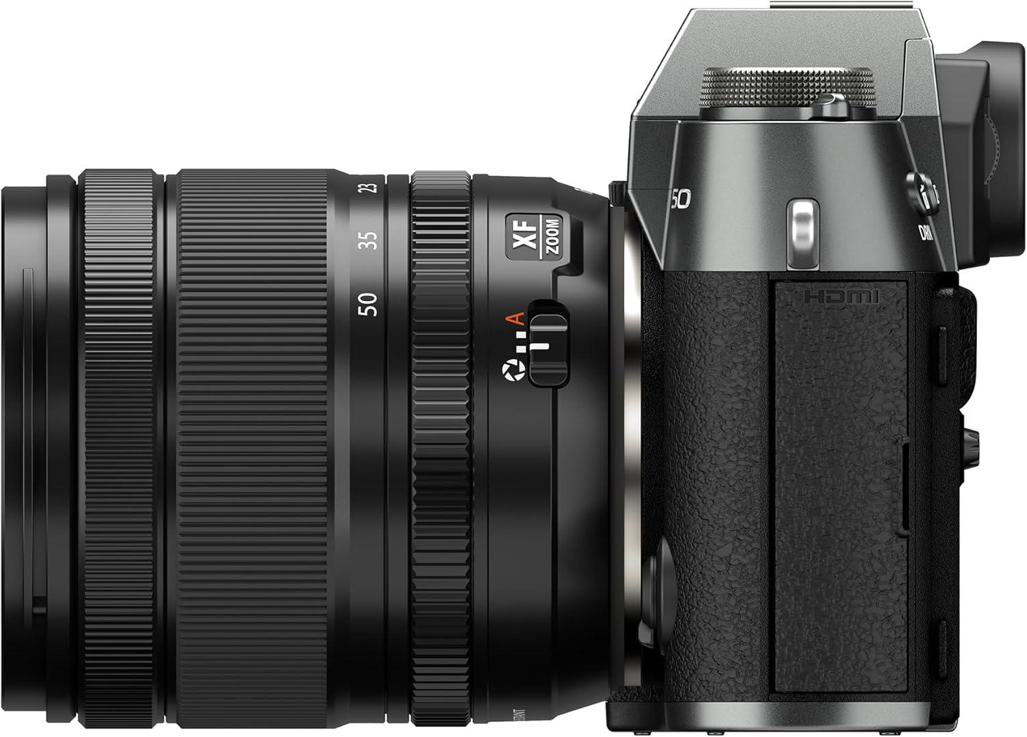 imageFUJIFILM XT50 Mirrorless Digital Camera Body BlackCharcoal Silver