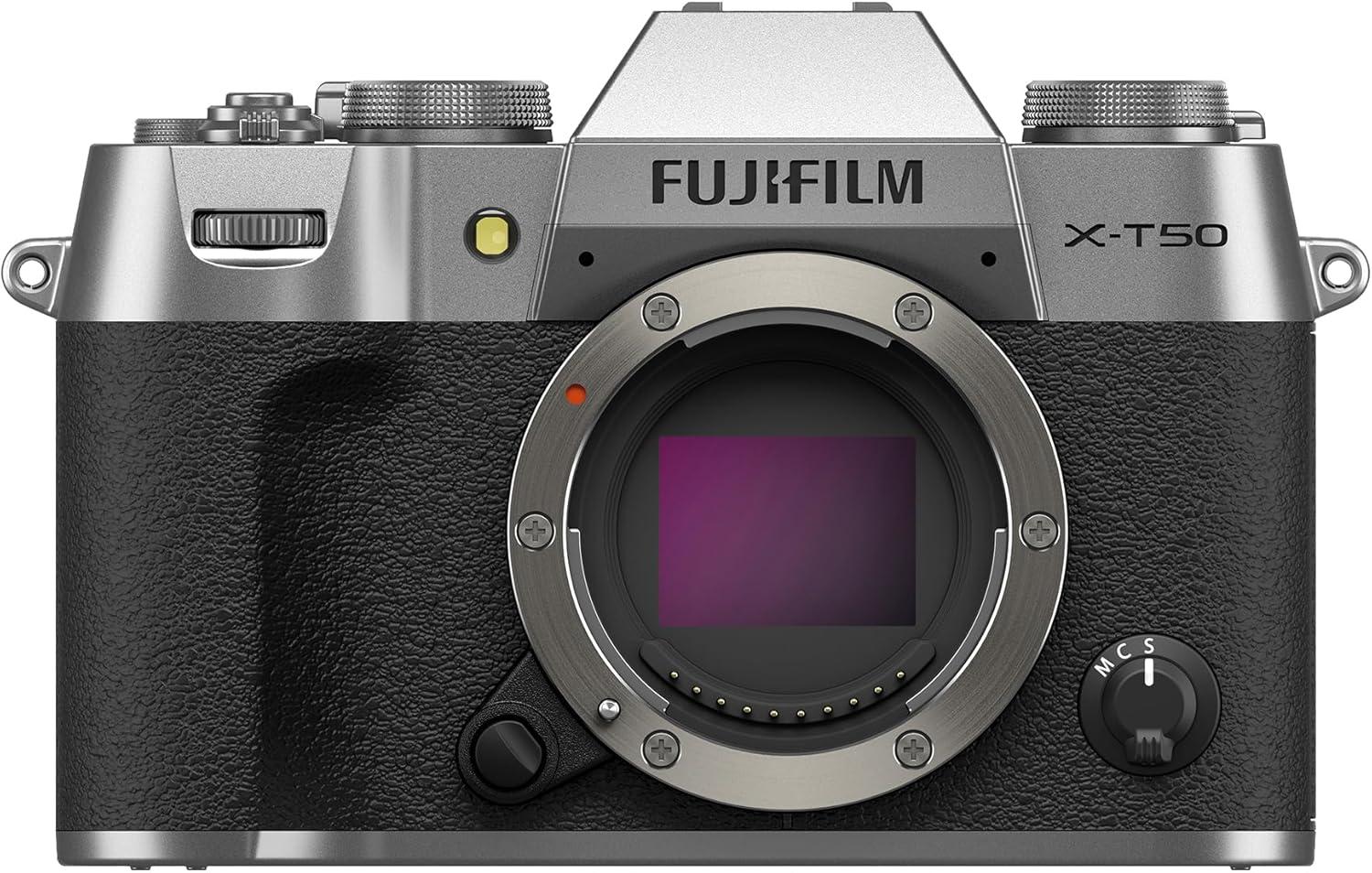 imageFUJIFILM XT50 Mirrorless Digital Camera Body BlackSilver