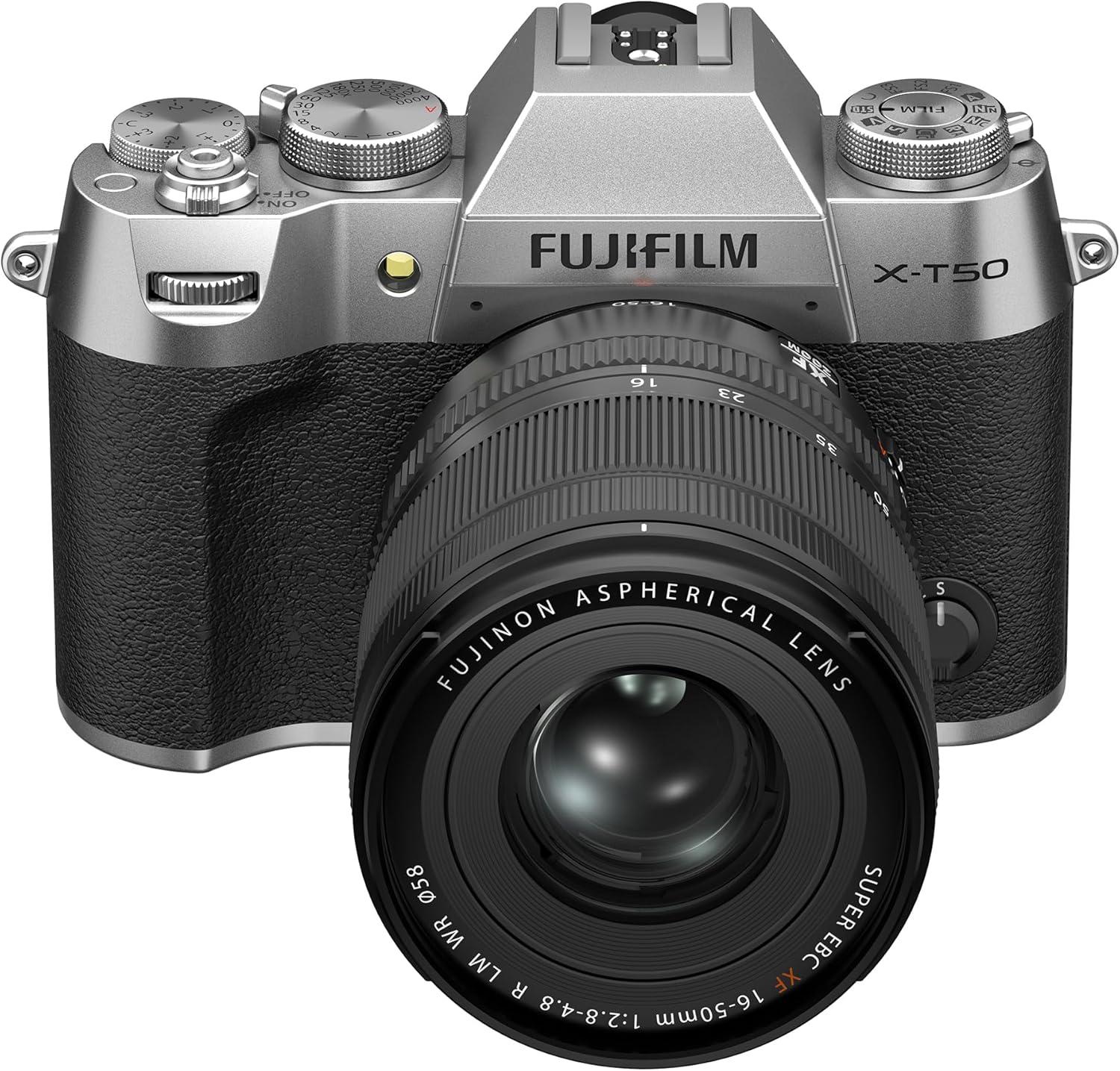 imageFUJIFILM XT50 Mirrorless Digital Camera Body BlackSilver