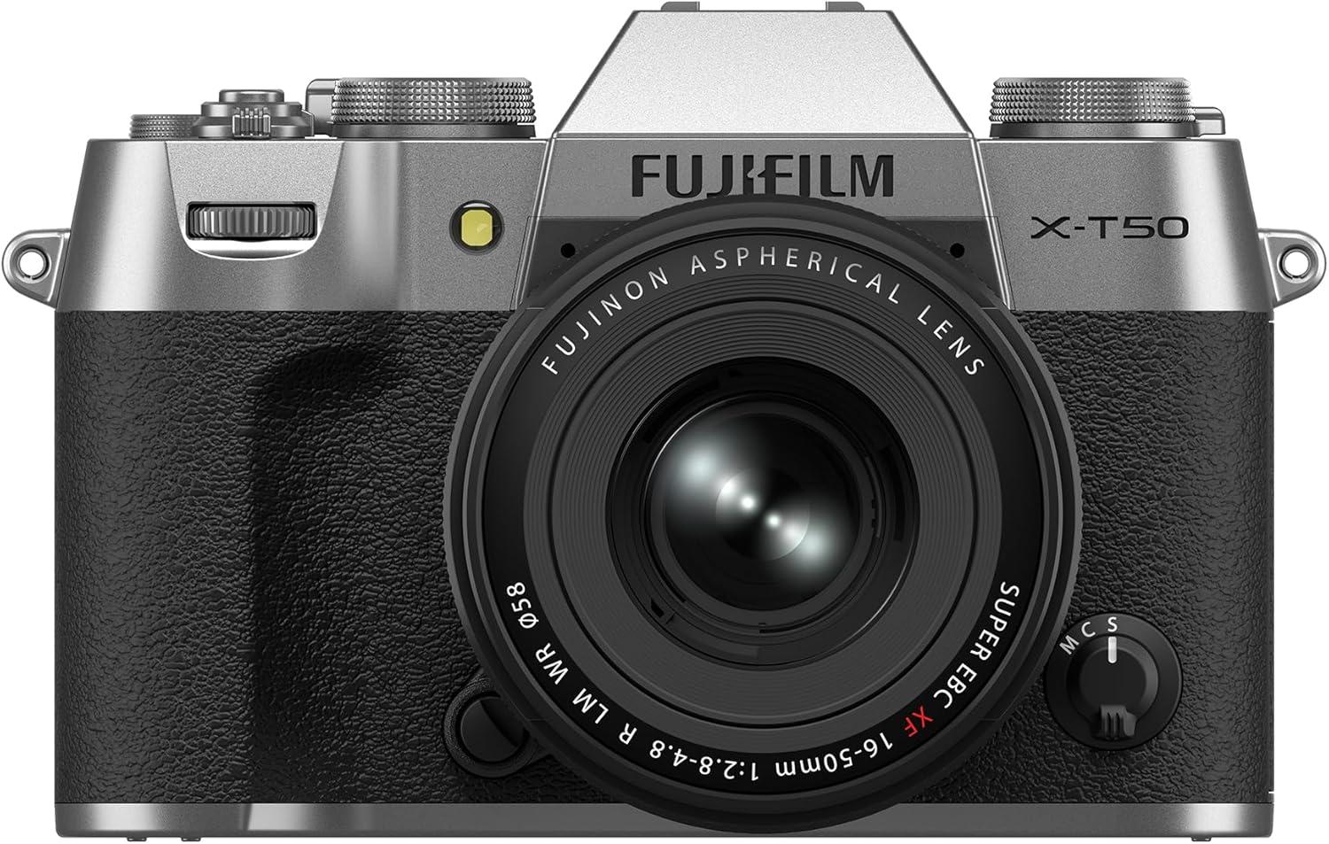 imageFUJIFILM XT50 Mirrorless Digital Camera Body BlackSilver