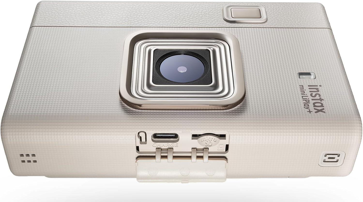 imageFUJIFILM instax mini LiPlay Hybrid Instant Camera Midnight BlueSand Beige