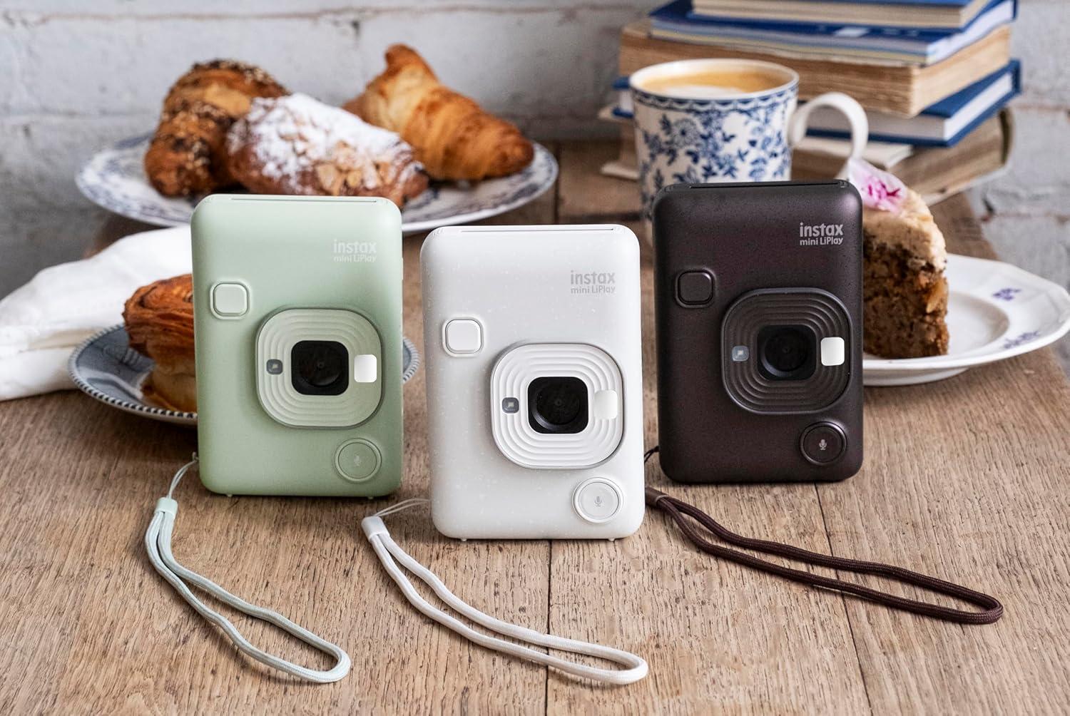 imageFujifilm INSTAX Mini LIPLAY Hybrid Instant Camera Misty WhiteMatcha Green