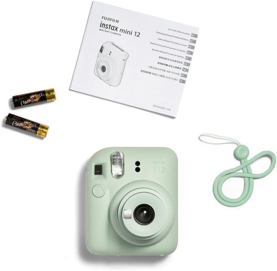 imageFujifilm Instax Mini 12 Instant Film Camera Clay WhiteMint Green