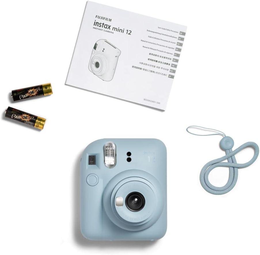 imageFujifilm Instax Mini 12 Instant Film Camera Clay WhitePastel Blue