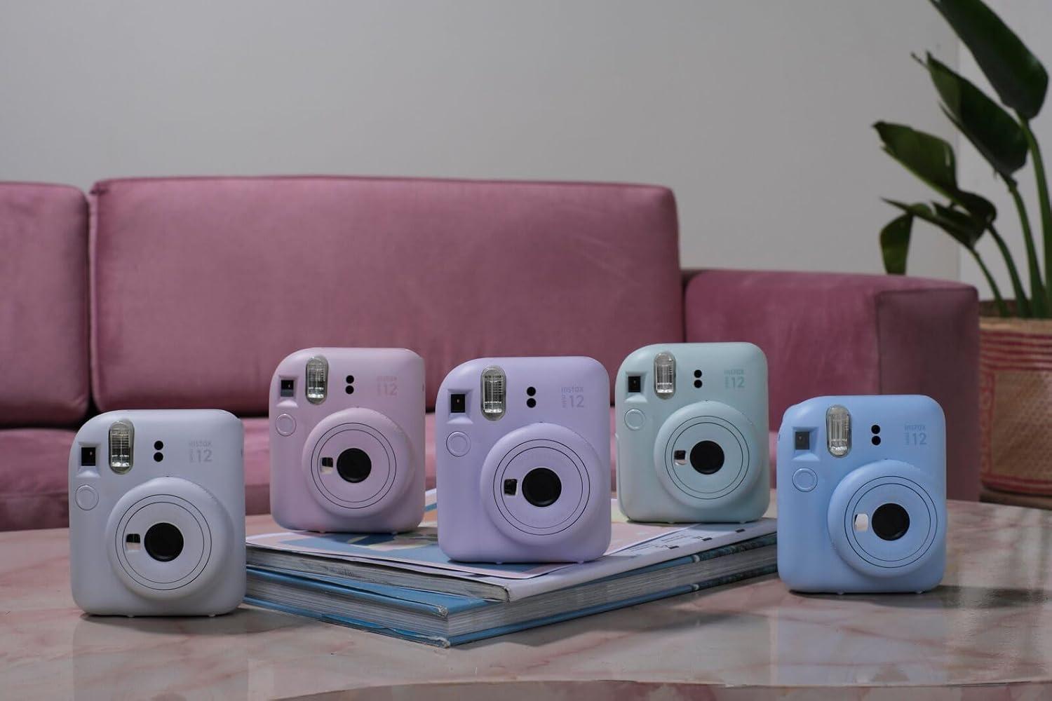 imageFujifilm Instax Mini 12 Instant Film Camera Clay WhitePastel Blue