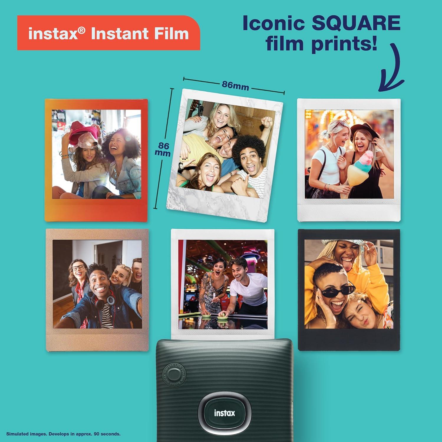 imageFujifilm Instax Square Link Smartphone Printer Midnight GreenBlack