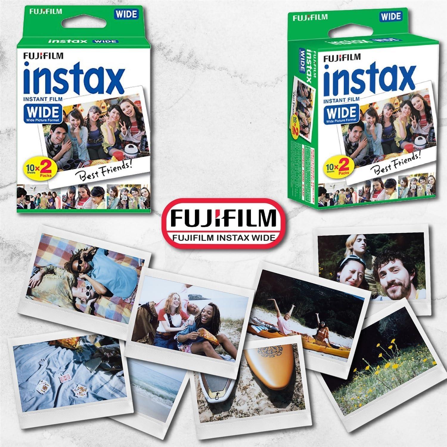 imageFujifilm Instax Wide Film Twin Pack White2 Twin Pack 40 Sheets