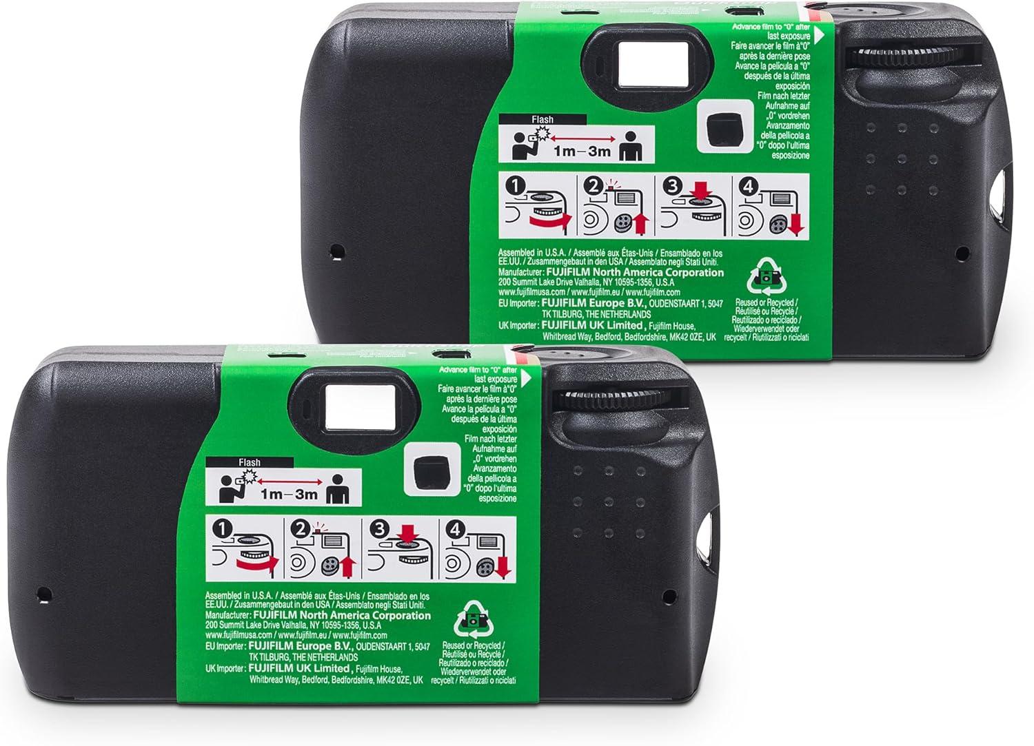 imageFujifilm QuickSnap Flash 400 OneTimeUse Camera 2 Pack2Pack