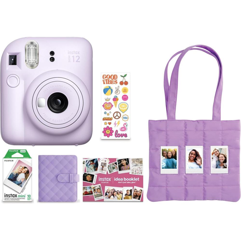 imageFUJIFILM Instax Mini 12 Holiday Bundle 2025  Pastel BlueLilac Purple