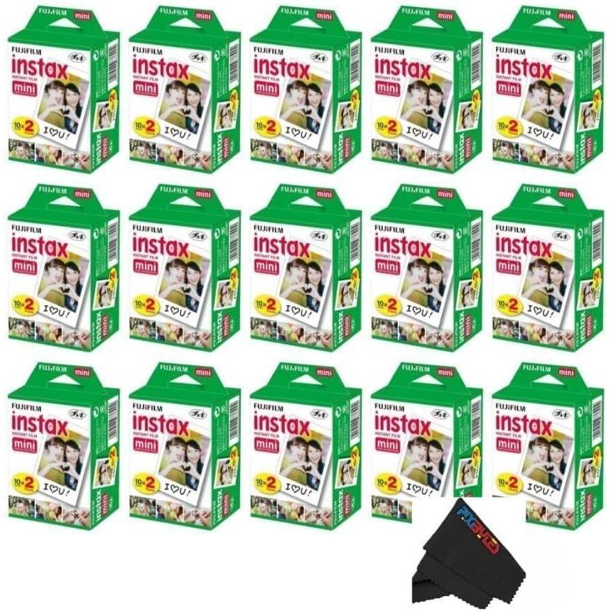 imageFUJIFILM Instax Mini Instant Film Twin Pack White 20 Photos32 GB USB  15 x Twin Pack