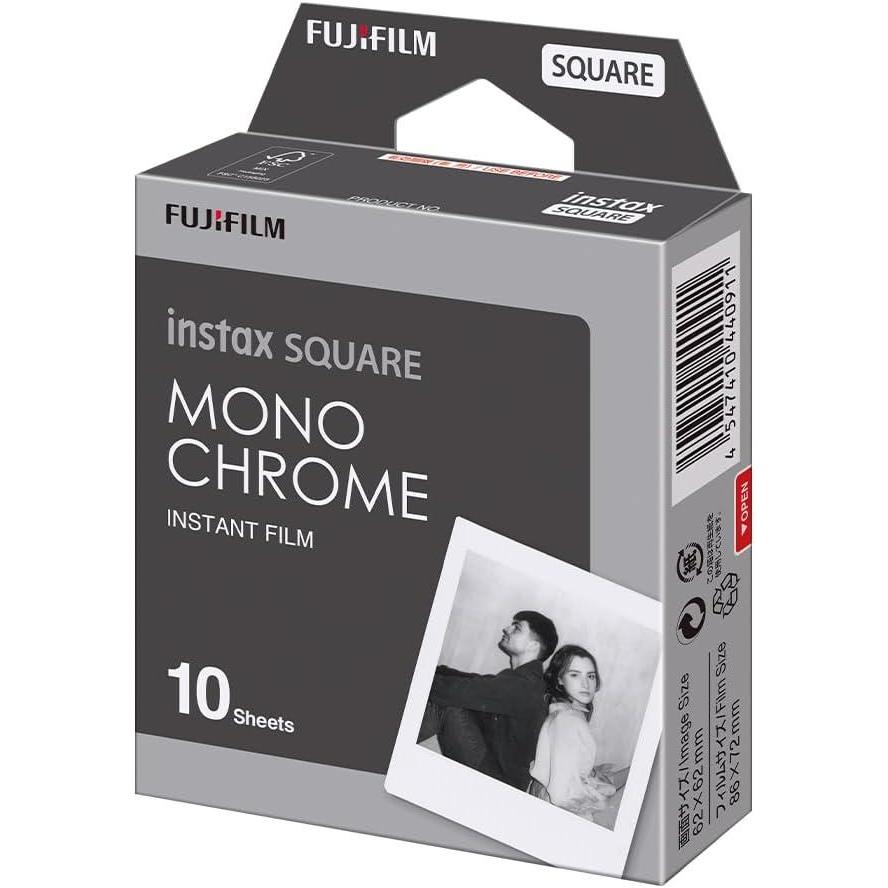 imageFUJIFILM Instax Square Monochrome Film  10 ExposuresMonochrome