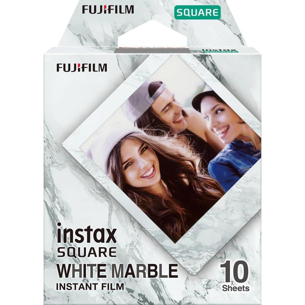 imageFUJIFILM Instax Square White Marble Film 10 ExposuresWhitemarble Border