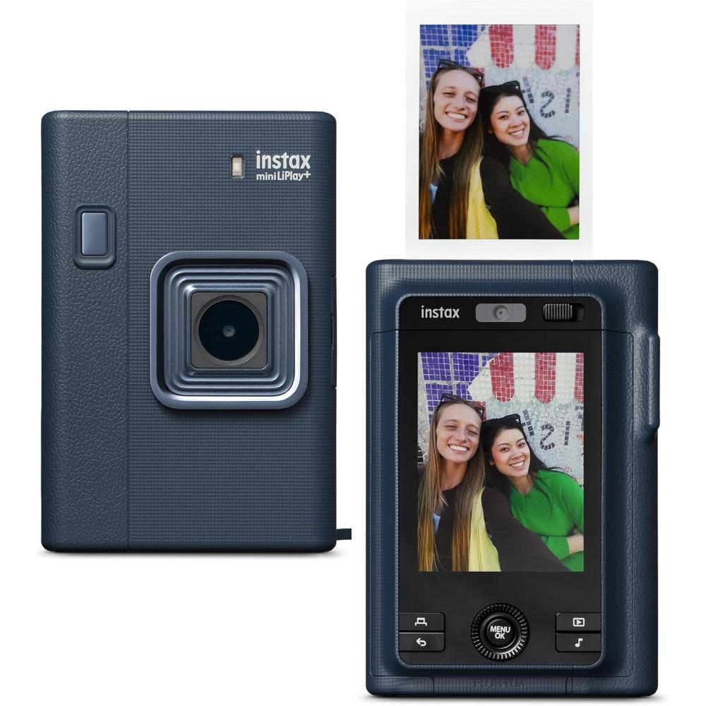imageFUJIFILM instax mini LiPlay Hybrid Instant Camera Midnight BlueMidnight Blue