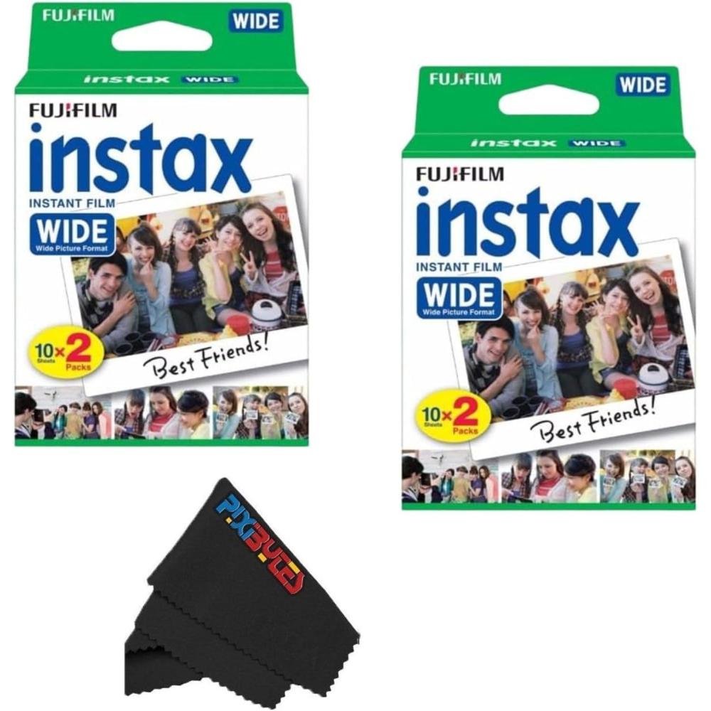 imageFujifilm Instax Wide Film Twin Pack White2 Twin Pack 40 Sheets