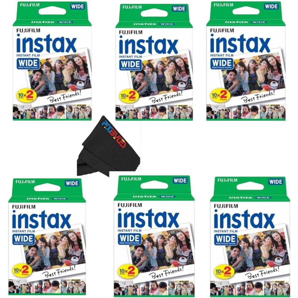 imageFujifilm Instax Wide Film Twin Pack White6 Twin Pack
