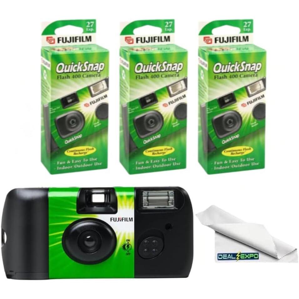 imageFujifilm QuickSnap Flash 400 OneTimeUse Camera 2 Pack3Pack