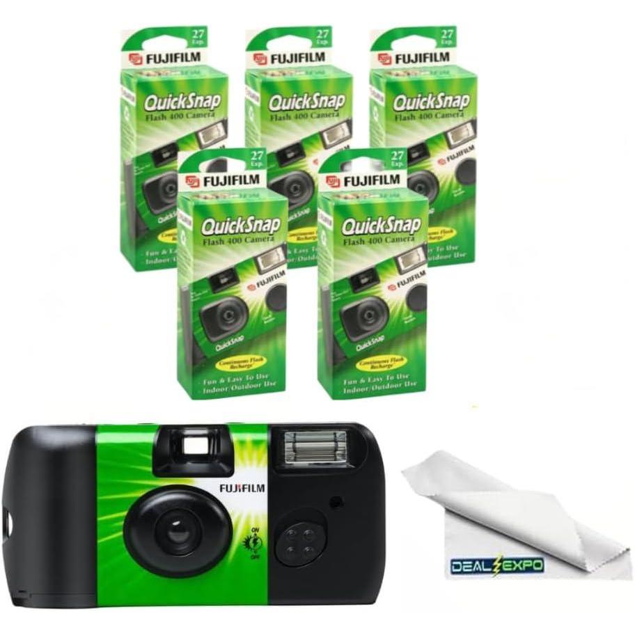 imageFujifilm QuickSnap Flash 400 OneTimeUse Camera 2 Pack5Pack