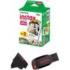 FUJIFILM Instax Mini Instant Film Twin Pack (White), 20 Photos(32 GB USB + 1 x Twin Pack)