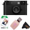FUJIFILM X Half Premium Compact Camera – Black(Black (Rose Pink Printer))