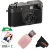 FUJIFILM X Half Premium Compact Camera – Black(Charcoal Silver (Rose Pink Printer))