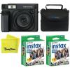 Fujifilm INSTAX Wide 400 Instant Camera – Sage Green(Black w/ 2 Wide Twin Packs + Bag)
