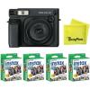 Fujifilm INSTAX Wide 400 Instant Camera – Sage Green(Black w/ 4 Wide Twin Packs)