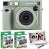 Fujifilm INSTAX Wide 400 Instant Camera – Sage Green(Sage Green w/ 2 Wide Twin Packs)