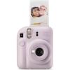 Fujifilm Instax Mini 12 Instant Film Camera, Clay White(Lilac Purple)