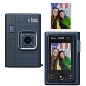 FUJIFILM instax mini LiPlay+ Hybrid Instant Camera – Midnight Blue(Midnight Blue)