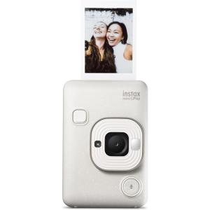 Fujifilm INSTAX Mini LIPLAY Hybrid Instant Camera – Misty White(Misty White)
