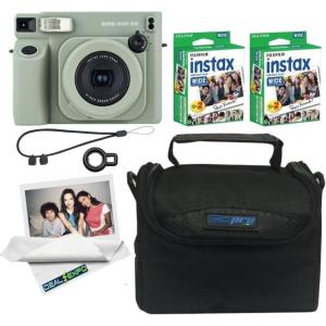 Fujifilm INSTAX Wide 400 Instant Camera – Sage Green(Sage Green w/ 2 Wide Twin Packs + Bag)