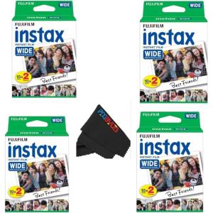 Fujifilm Instax Wide Film Twin Pack (White)(4 Twin Pack)