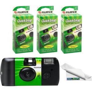 Fujifilm QuickSnap Flash 400 One-Time-Use Camera – 2 Pack(3-Pack)
