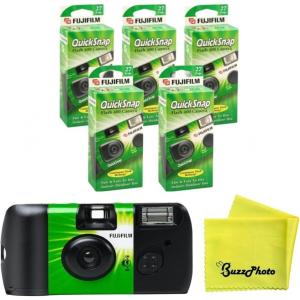Fujifilm QuickSnap Flash 400 One-Time-Use Camera – 27 Exposures(5-Pack)